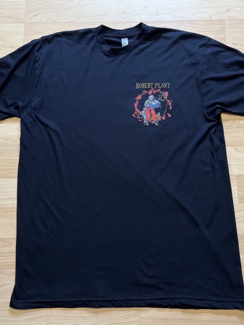 Robert Plant Tour 2011 T-Shirt Men's XL Black Band of Joy Rock Led Zepplin